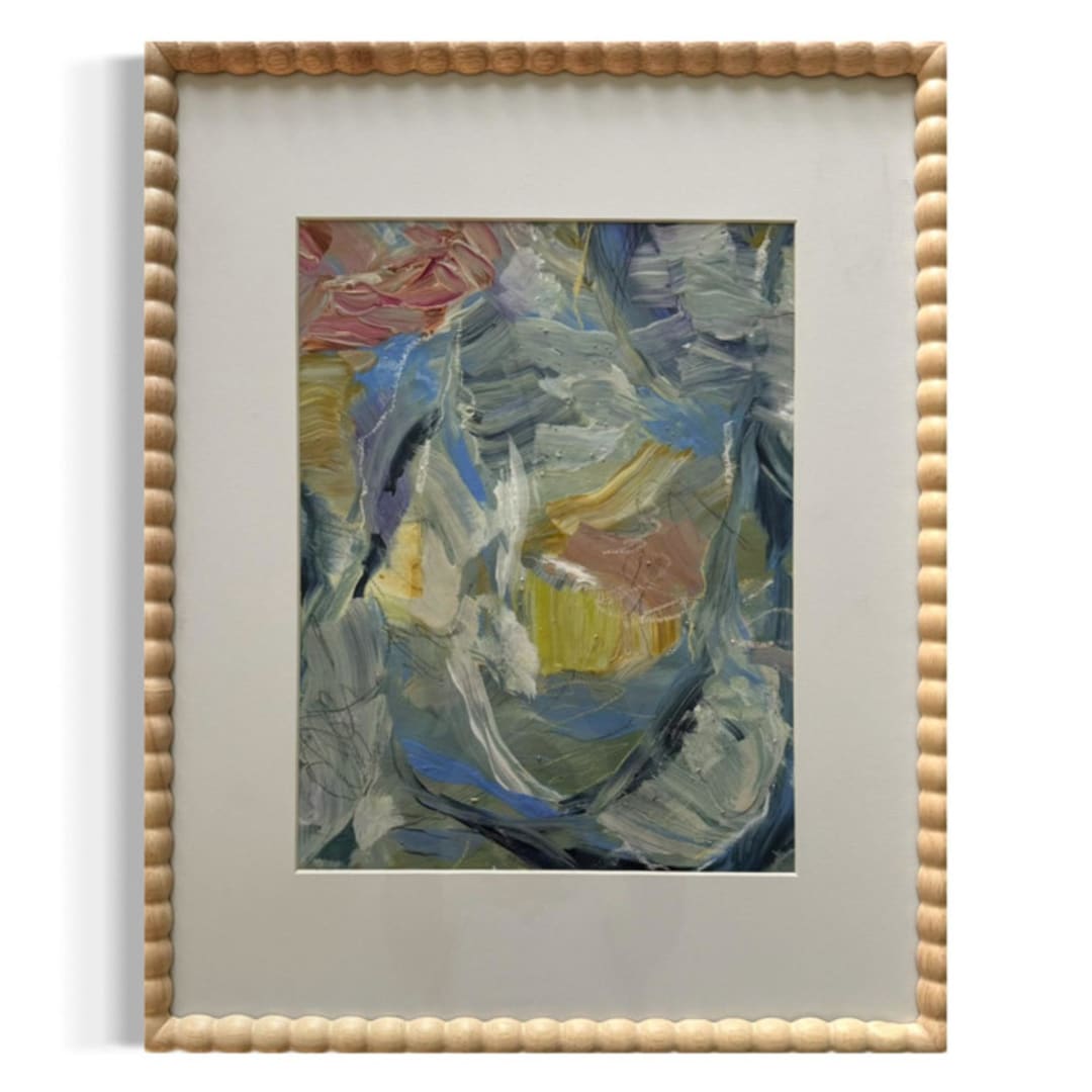 ""I’m Only Human, No. 1" – 21x17 – Framed Original Painting" - Original Painting in multicolorassorted-colors by Sarah Mankin