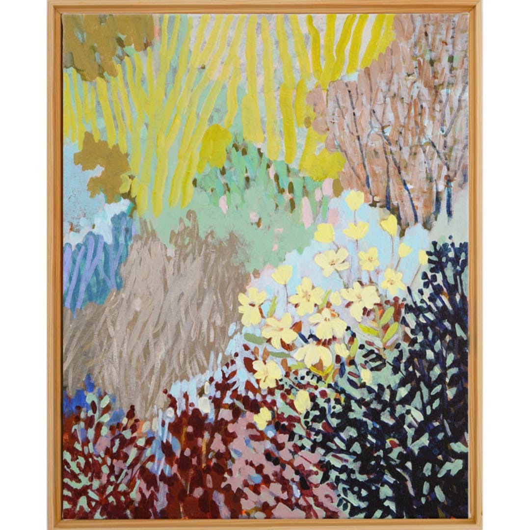 "Breezy Trees" - Original Painting in green by Shina Choi