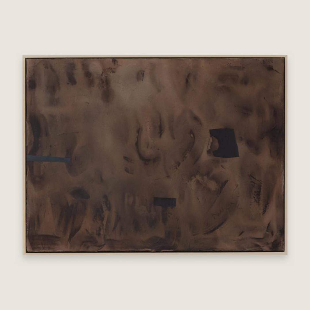 "In The Past" - Original Painting in brown by Jennifer Daily