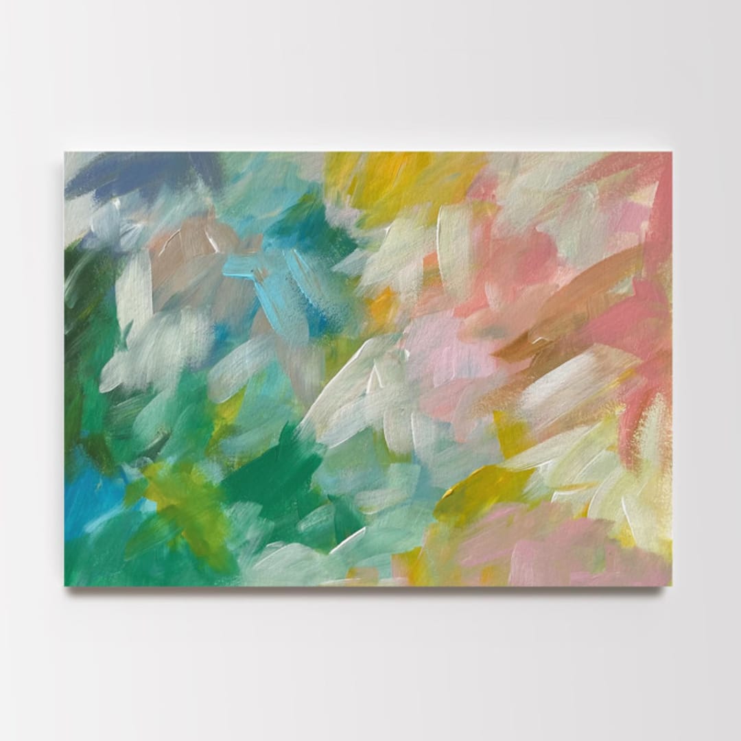 "Felicity #1" - Original Painting in pink by Amy Mullen