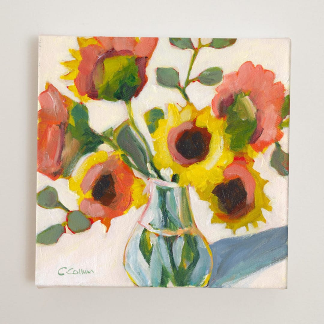 "Aspen" - Original Painting in multicolorassorted-colors by CONNIE COLLUM