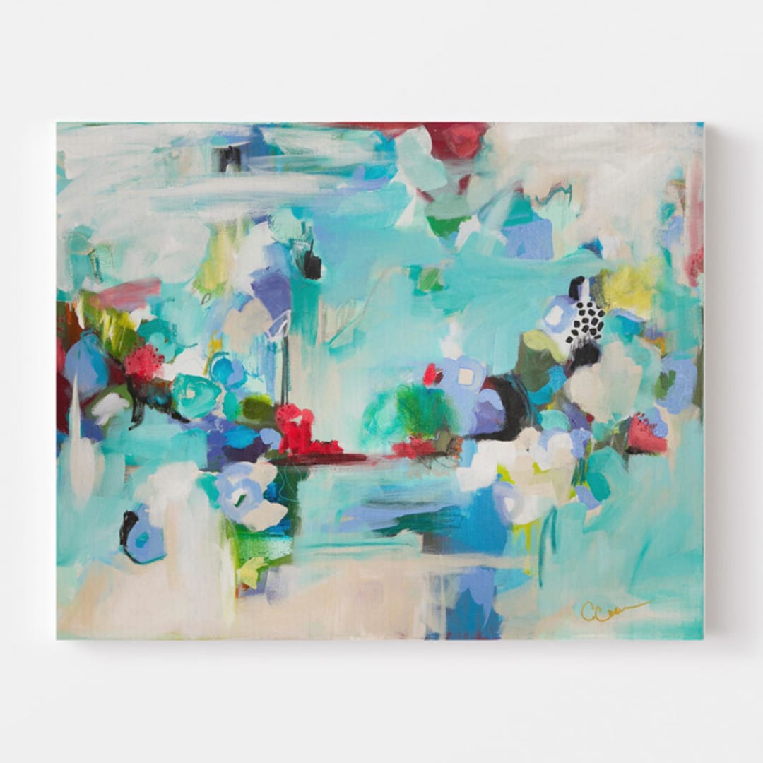 "Take Only Memories" - Original Painting in multicolorassorted-colors by CONNIE COLLUM