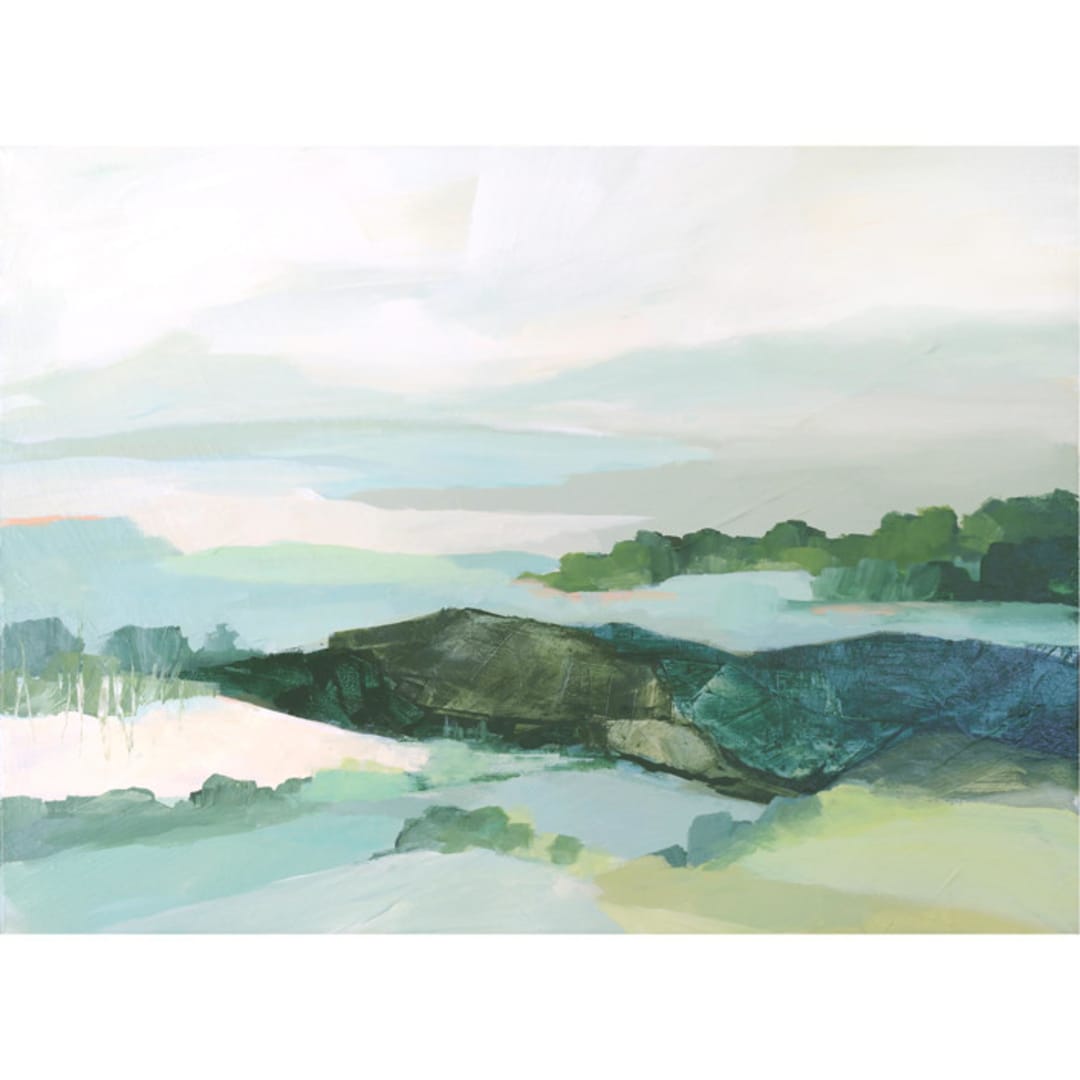 "The Long Way Around" - Original Painting in blue by Mya Bessette