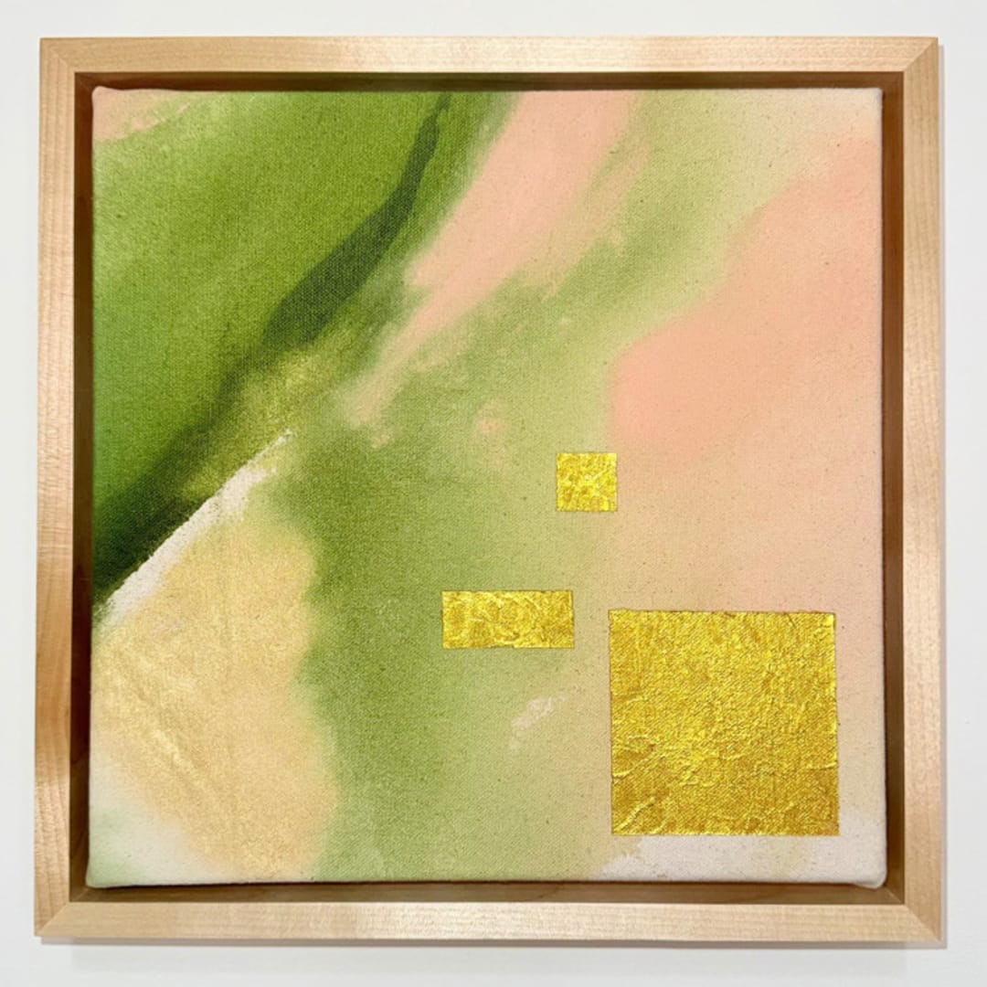 "Gold Bloom" - Original Painting in multicolor by Melissa Stone Mangham