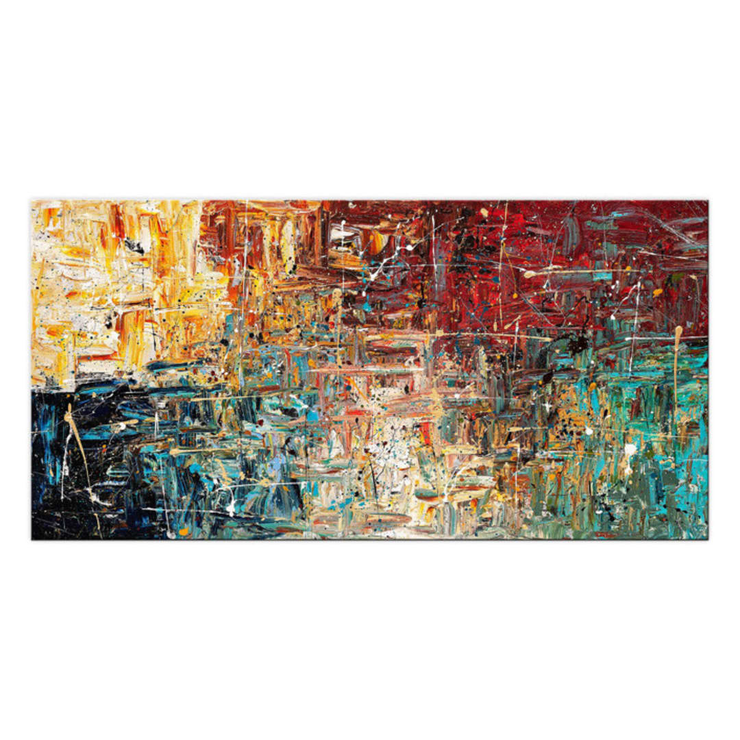 "Always With You" - Original Painting in blue by Carmen Guedez