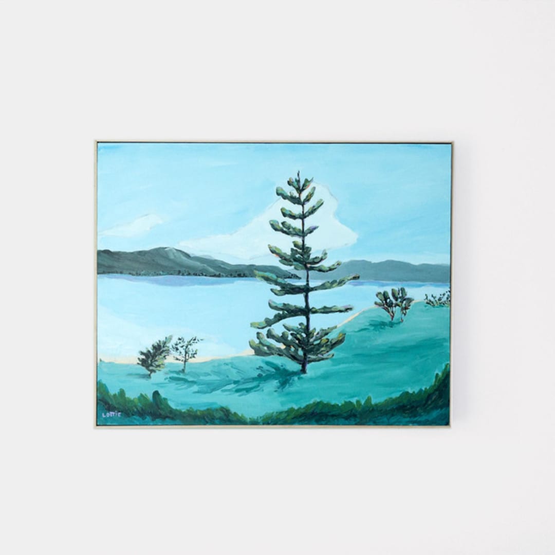 "A Breathtaking Hike" - Original Painting in multicolorassorted-colors by Lottie Aldarwish