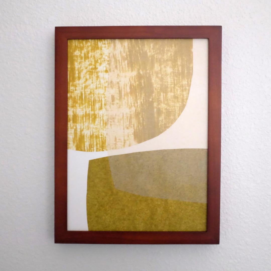 "land masses one" - Original Mixed Media in multicolorassorted-colors by Carrie Moradi