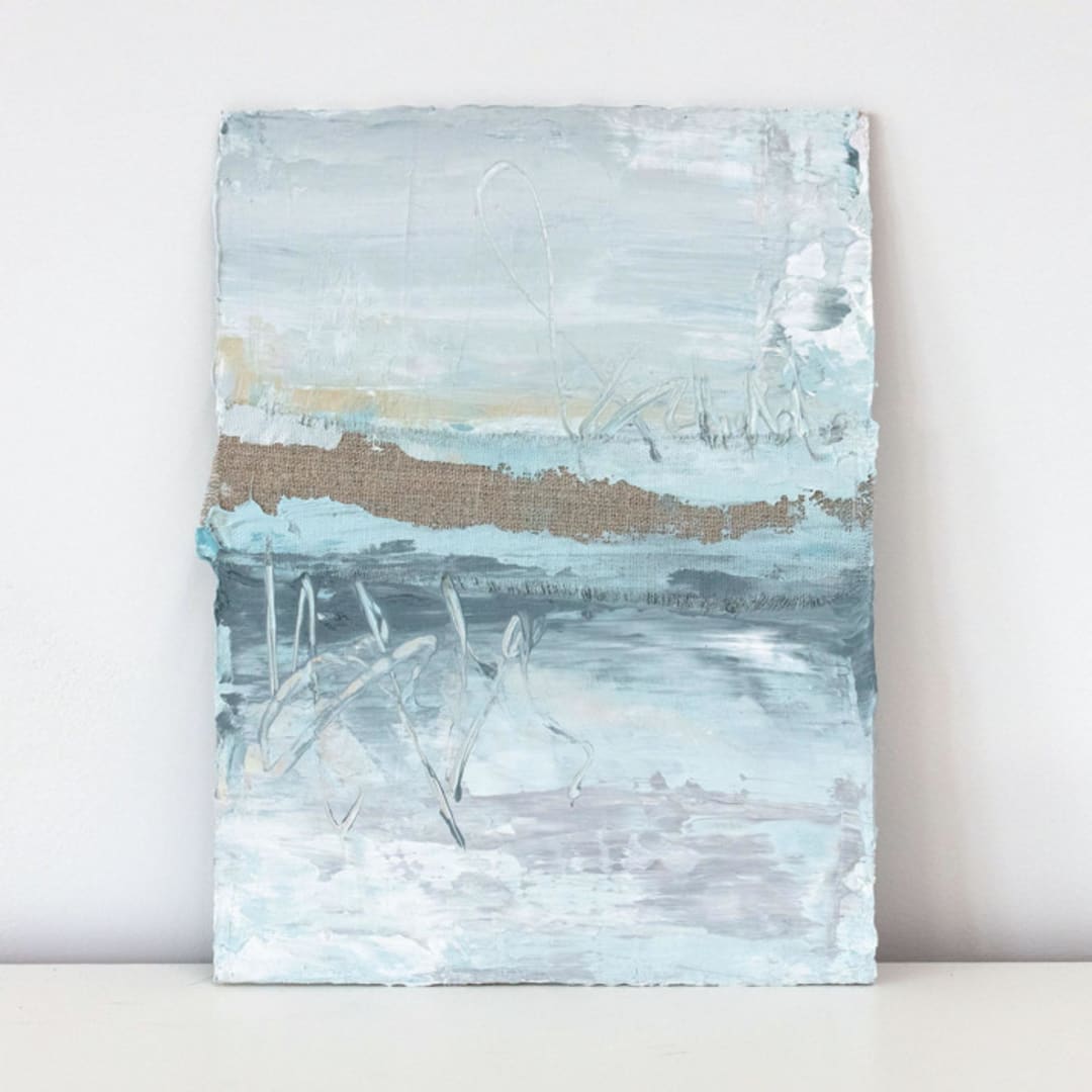 "Sand & Bliss" - Original Mixed Media in multicolorassorted-colors by Julia Contacessi