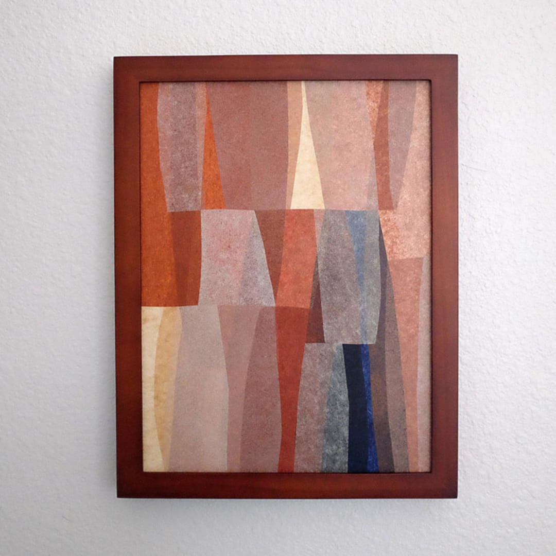 "flyover two" - Original Mixed Media in multicolorassorted-colors by Carrie Moradi