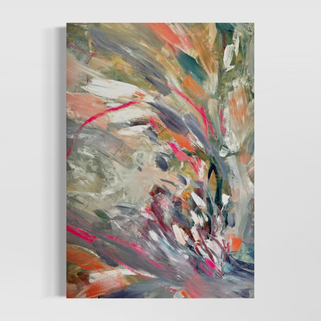 "Counting Every Blessing" - Original Mixed Media in multicolor by Stacy Kron