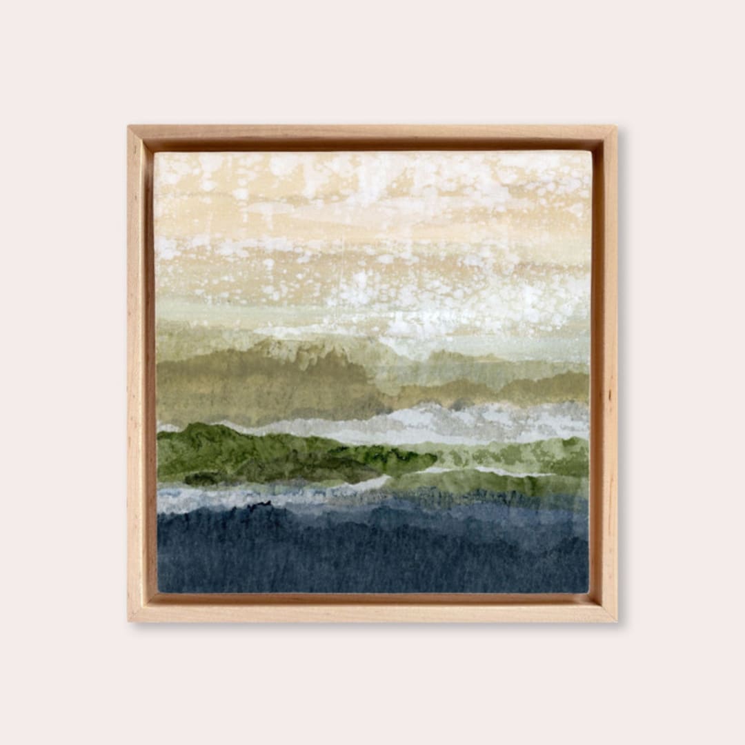 "Tranquil Reach 1" - Original Mixed Media in multicolorassorted-colors by Lara Eckerman