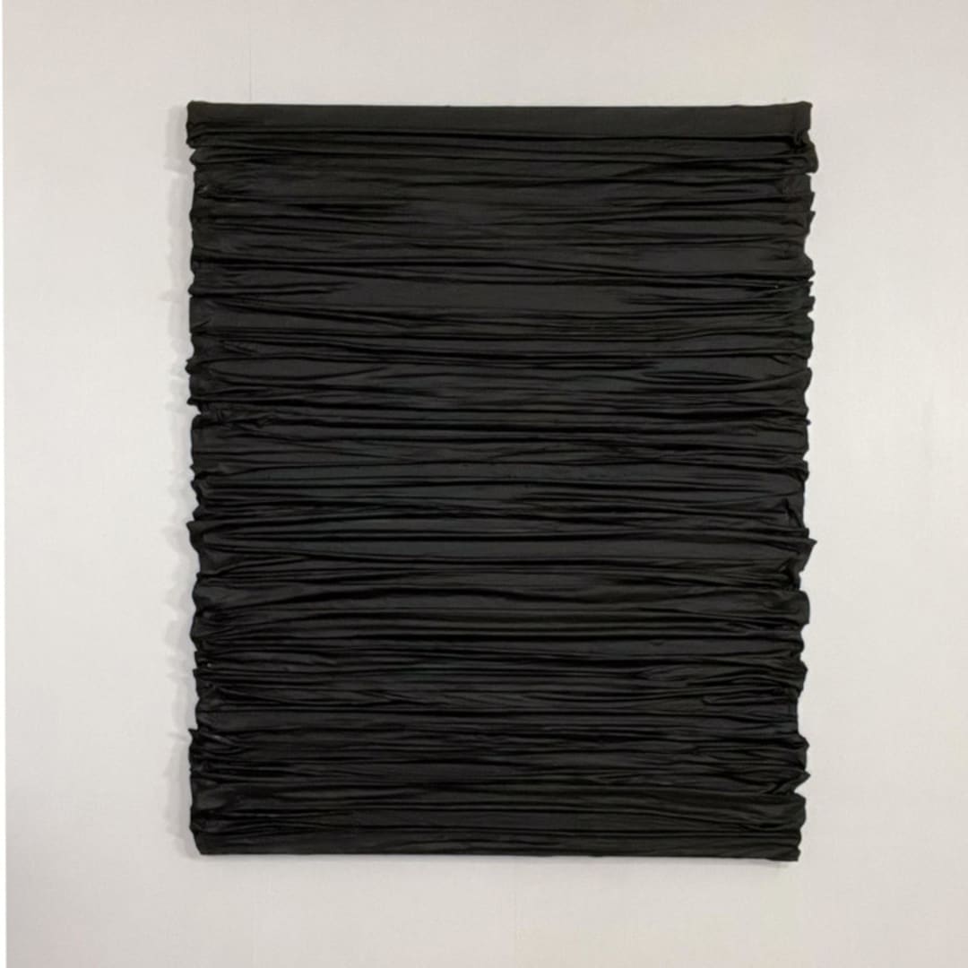 "Linear in Black" - Original Mixed Media in black by Kimberly George