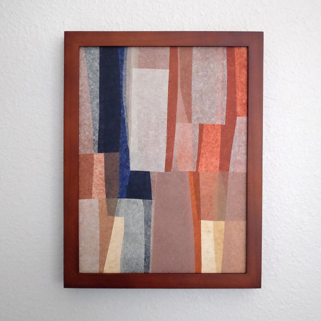 "flyover one" - Original Mixed Media in multicolorassorted-colors by Carrie Moradi