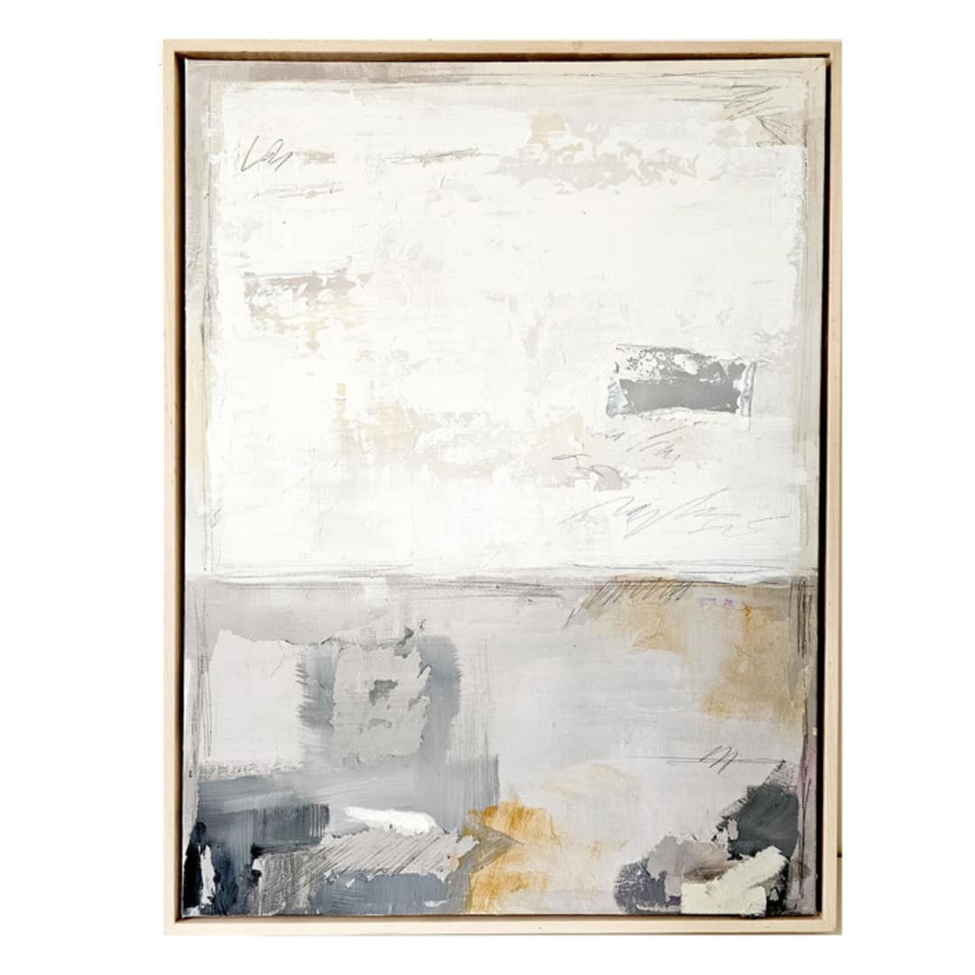 "Beauty In The Breakdown" - Original Mixed Media in gray by AlisonJerry