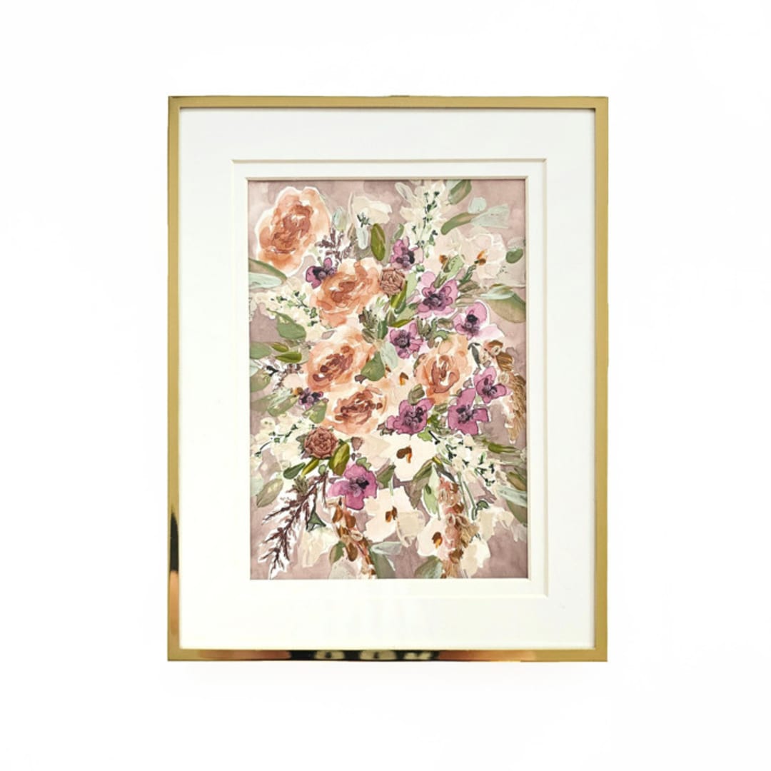 "Waiting" - Original Mixed Media in multicolor by Kate Nelson