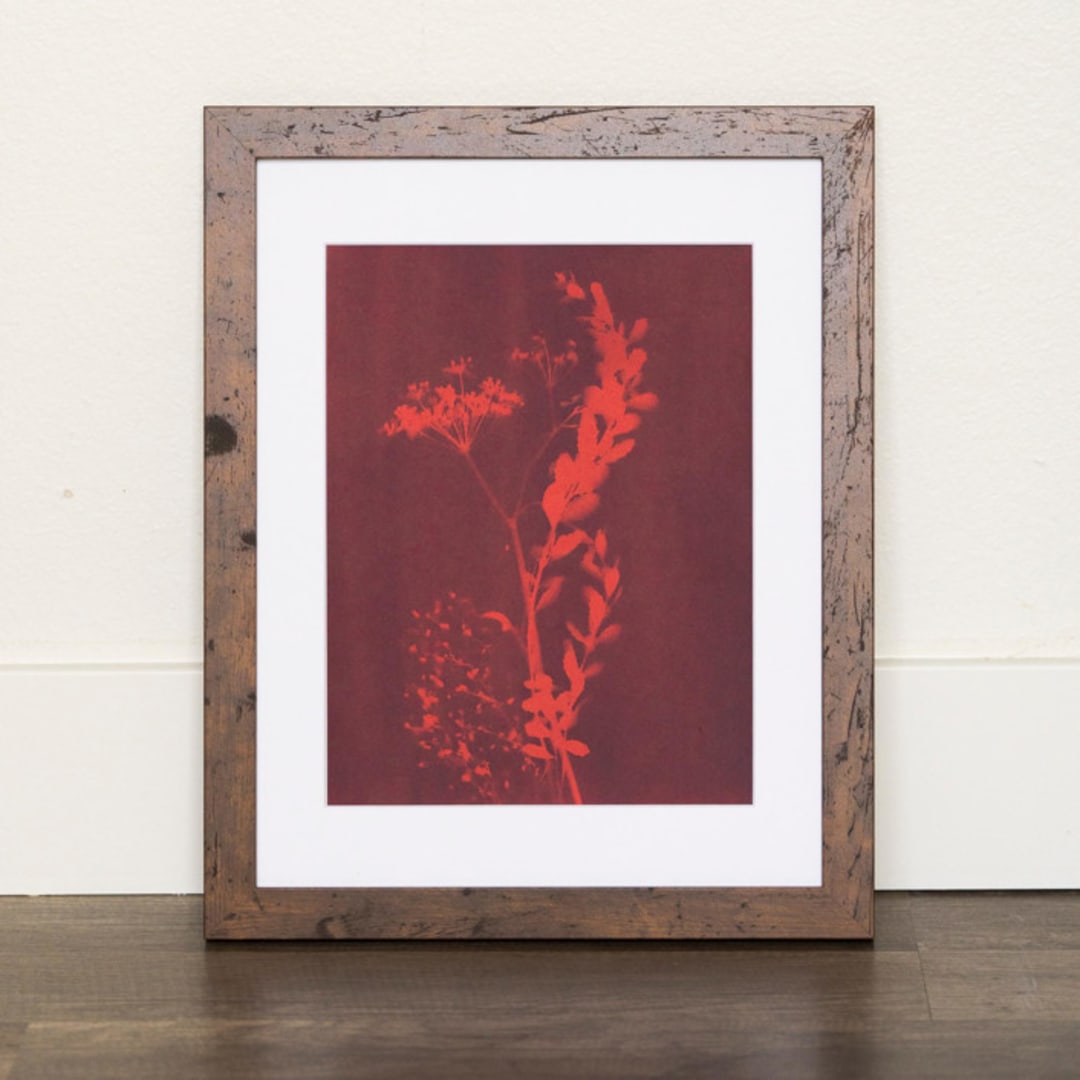 "Chaparral I Original" - Original Mixed Media in red by Kamala Nahas