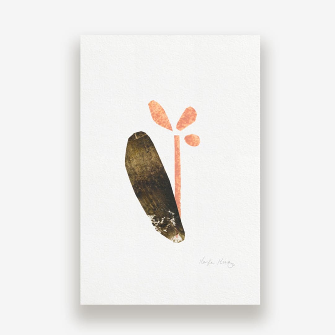 "Seedling #8" - Original Mixed Media in multicolor by Kayla King