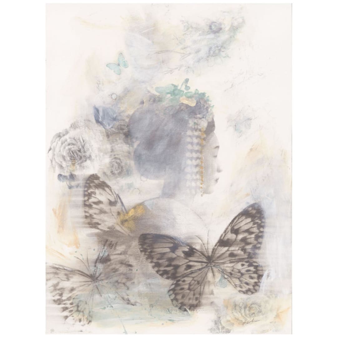 "Mono no aware (the beauty of impermanence)" - Original Mixed Media in natural by Kara Kosaka