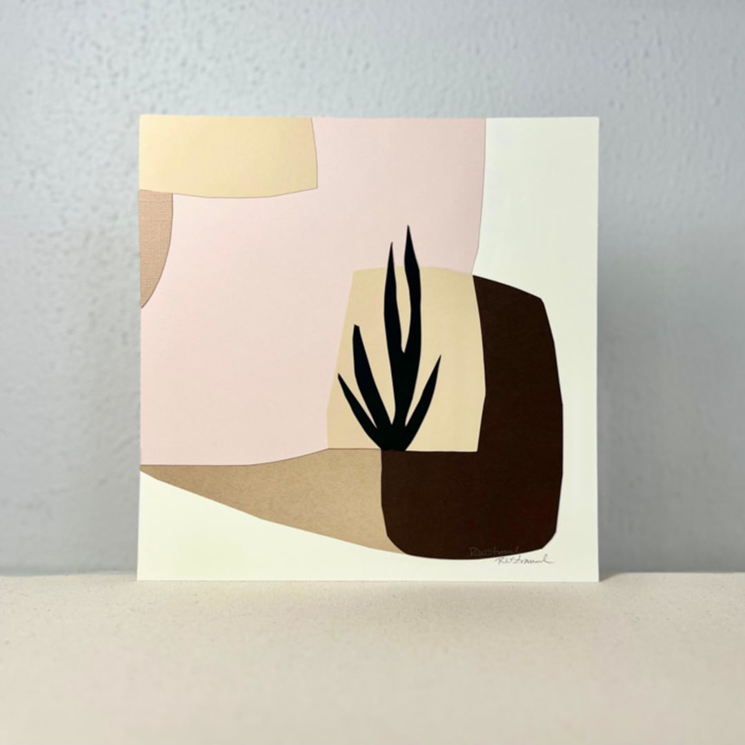 "Tinted Dimensions I" - Original Mixed Media in multicolor by Renée Stramel