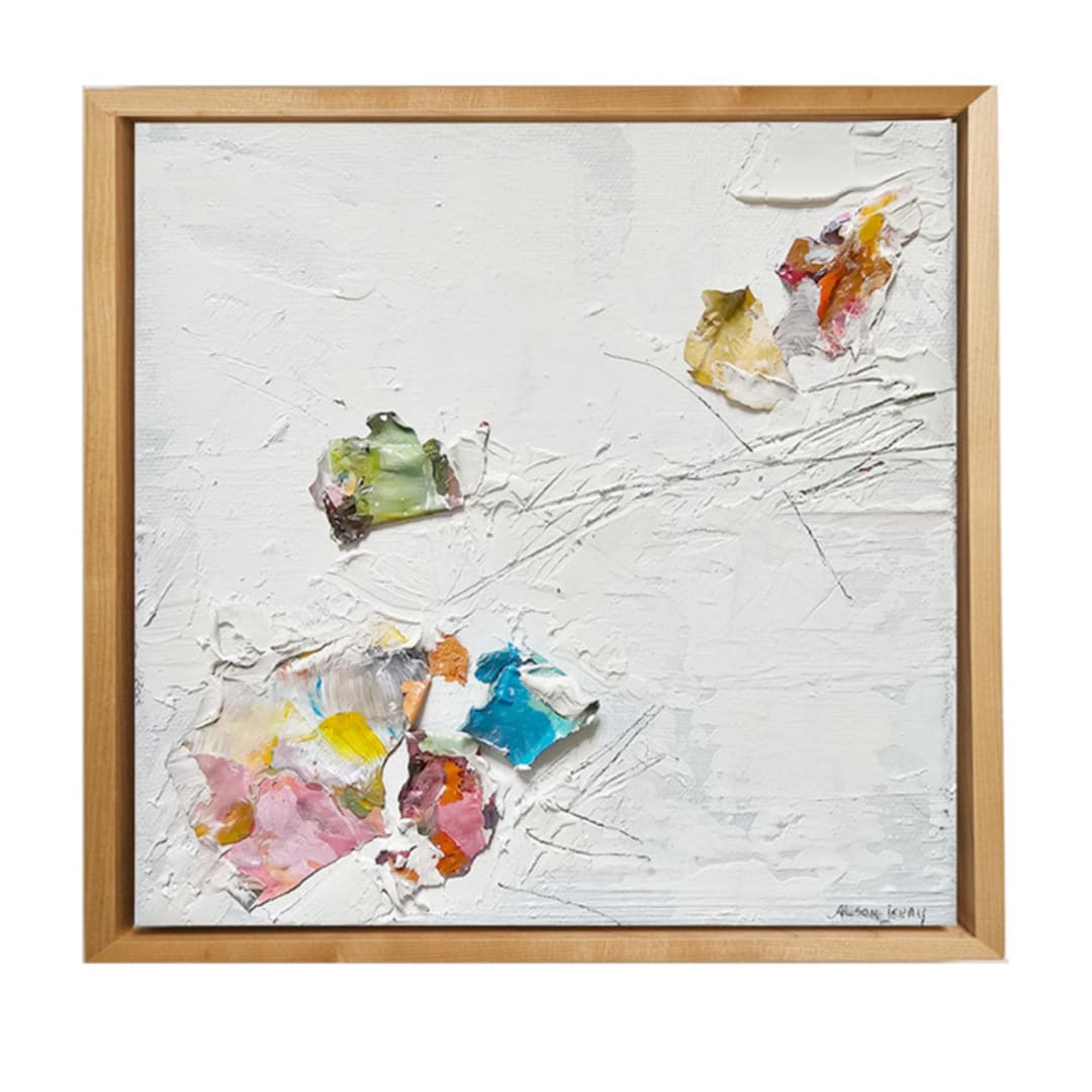 "Let The Rainbow Go" - Original Mixed Media in multicolorassorted-colors by AlisonJerry