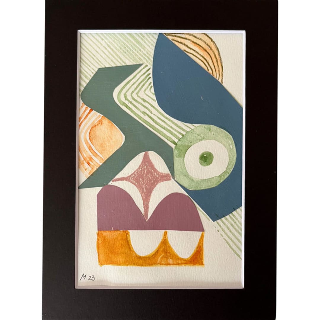 "Analogic" - Original Mixed Media in multicolorassorted-colors by Bethania Lima