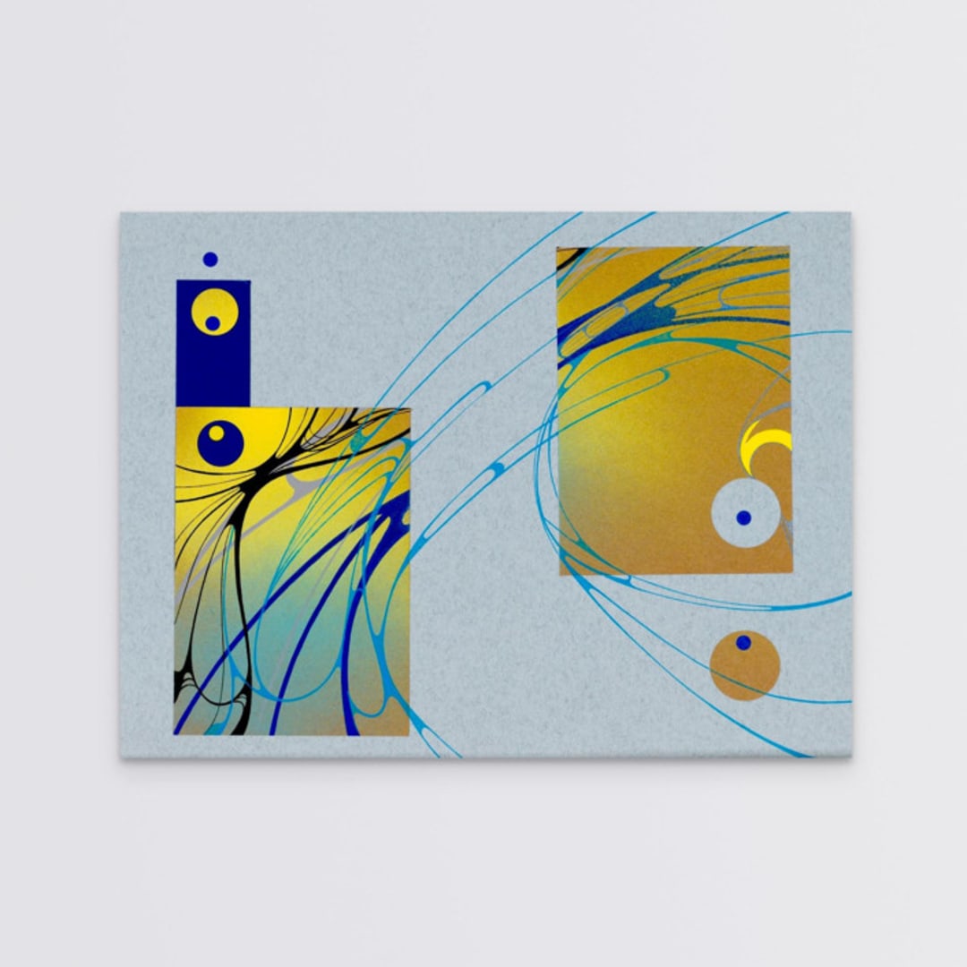 "ON 3" - Original Mixed Media in multicolor by Nerea Azanza