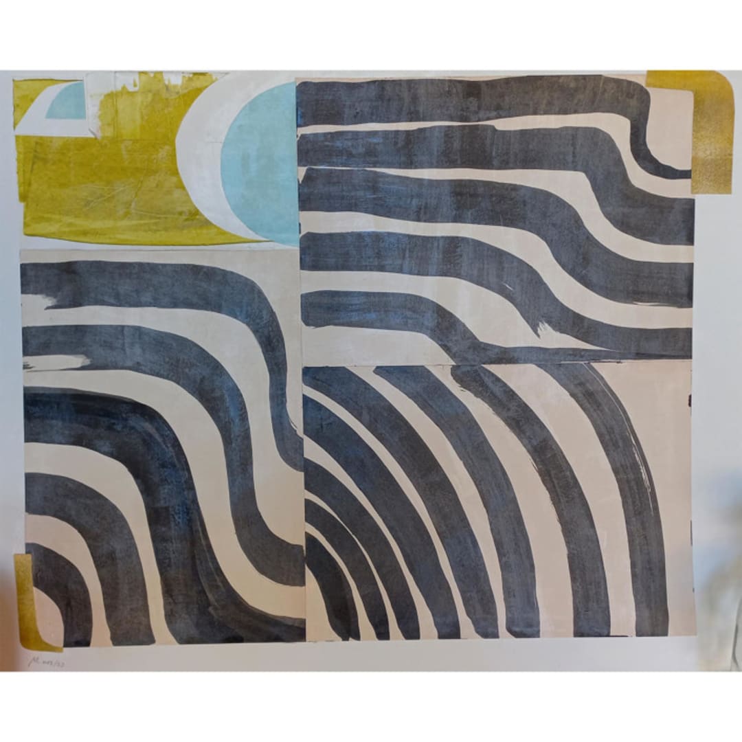 "Flawed Flows" - Original Mixed Media in multicolorassorted-colors by Bethania Lima