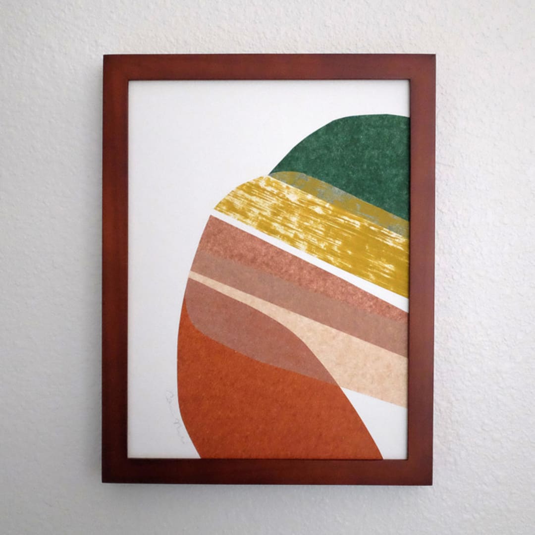 "flying off" - Original Mixed Media in multicolorassorted-colors by Carrie Moradi