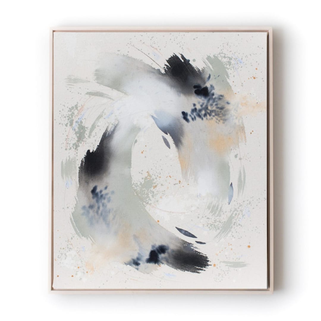 "Balanced" - Original Mixed Media in multicolor by Christa Kimble