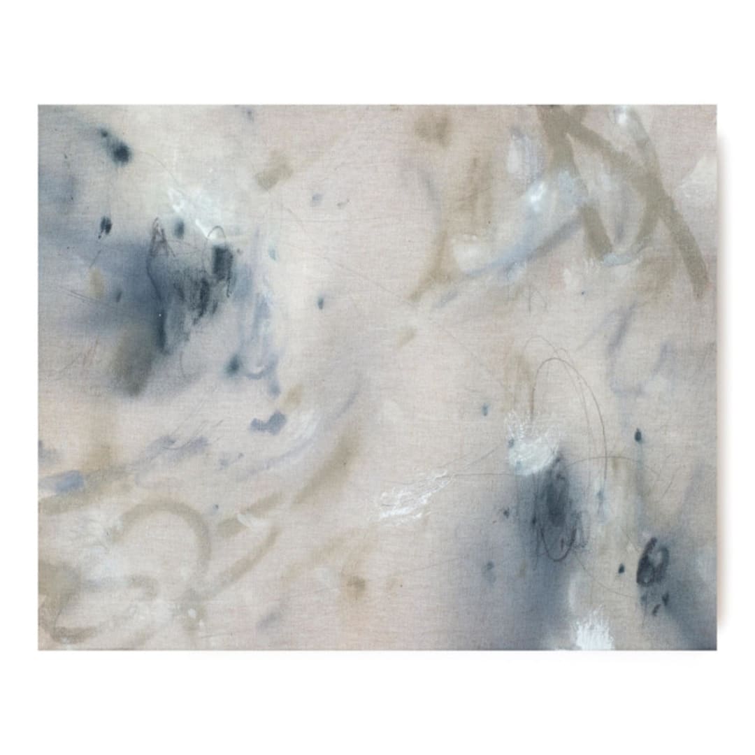 "Circuitous I" - Original Mixed Media in beige by Christa Kimble