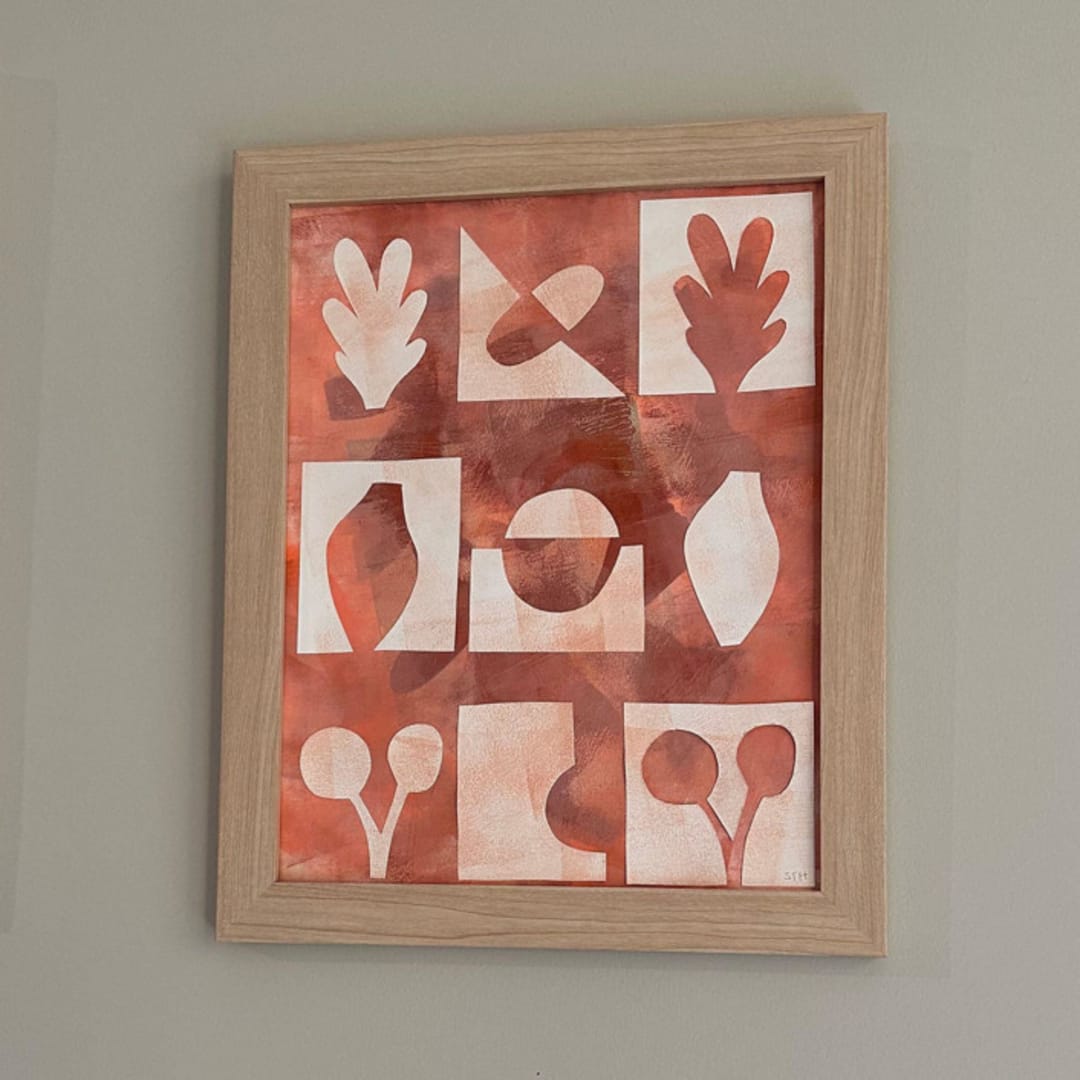 "Silent Harmony" - Original Mixed Media in pink by Summer Tali Hilty