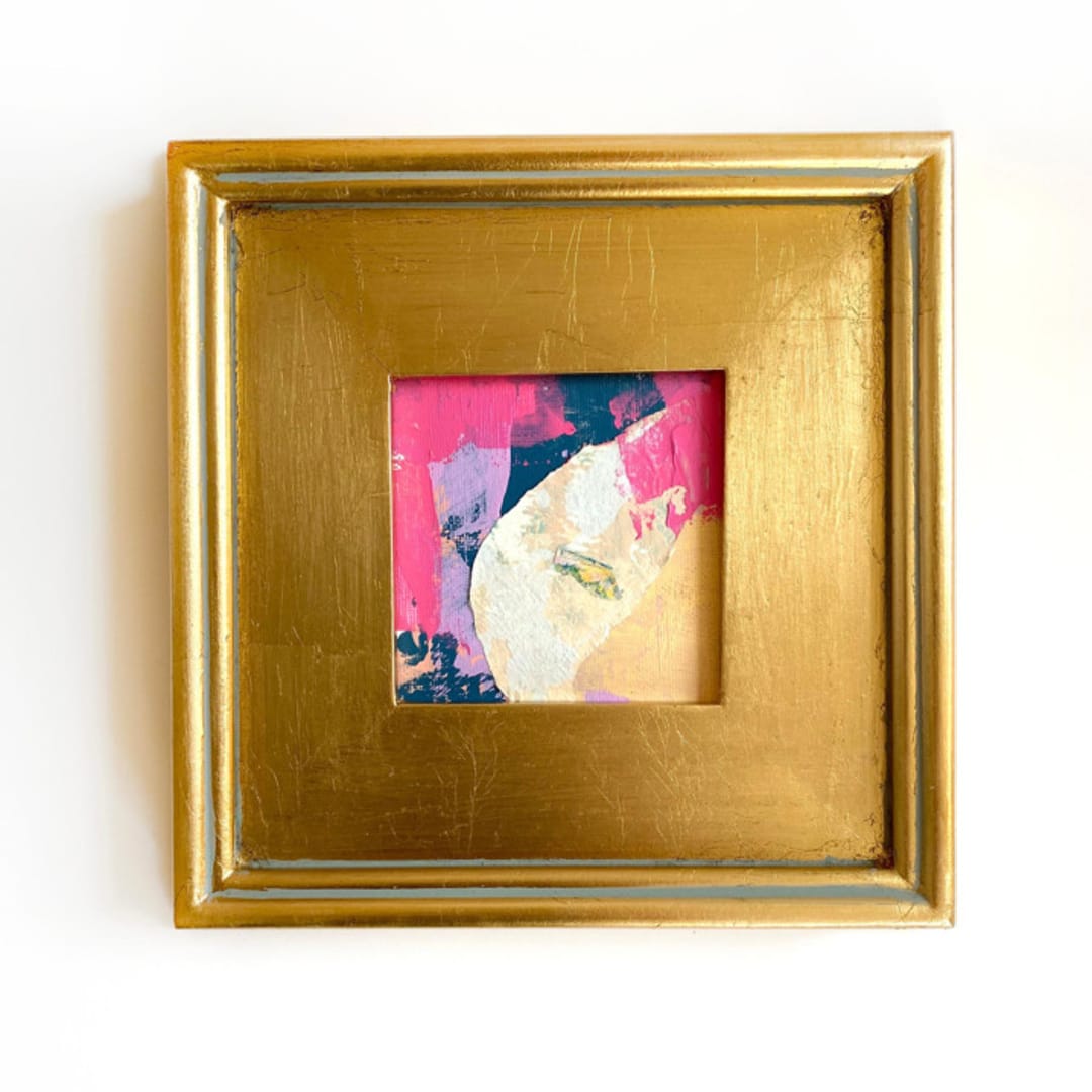 "Berrylicious" - Original Mixed Media in purple by Jessalin Beutler