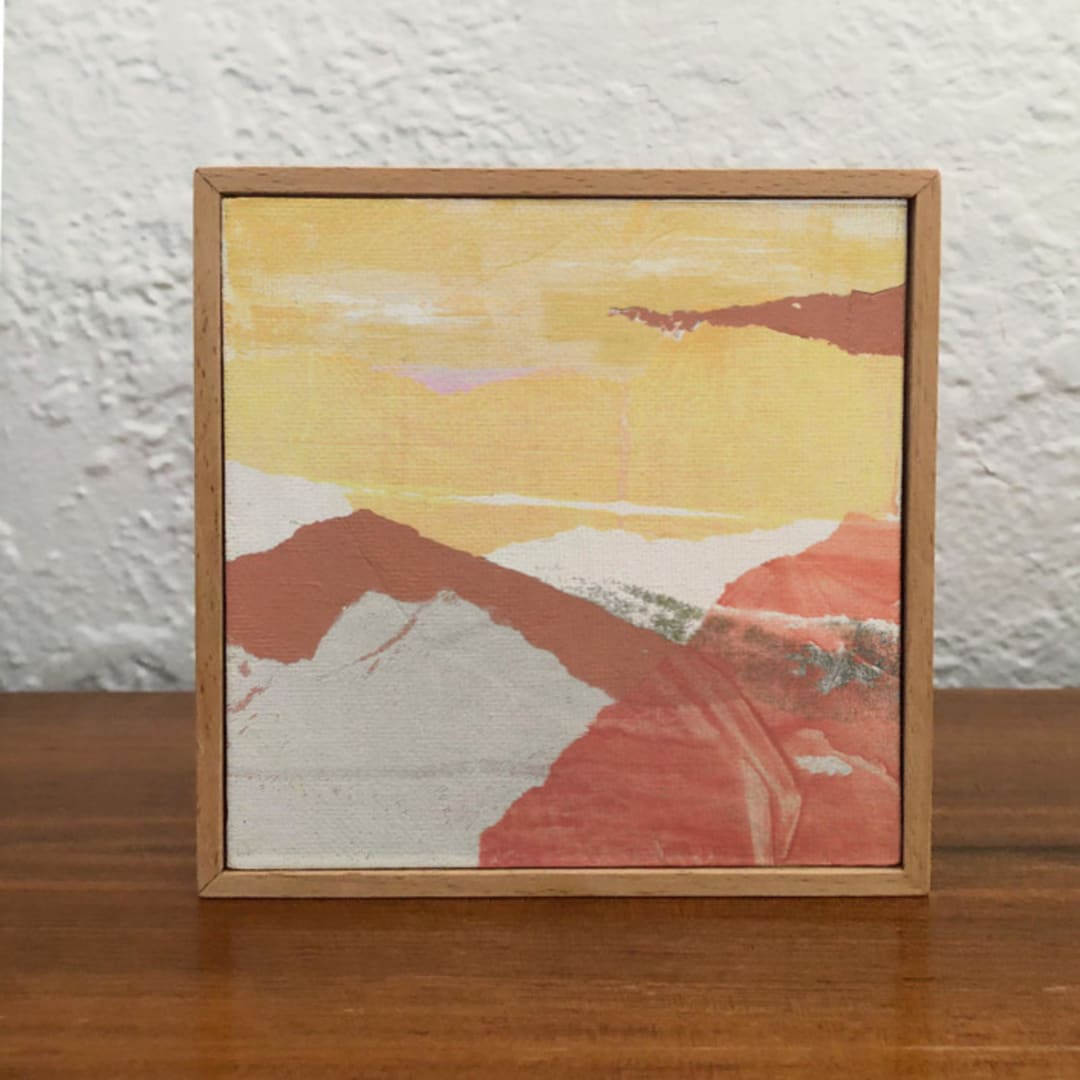 "Desert Sky" - Original Mixed Media in natural by Carrie ONeal