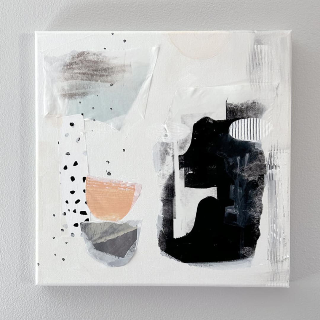 "Muse" - Original Mixed Media in multicolor by Lindsay Megahed