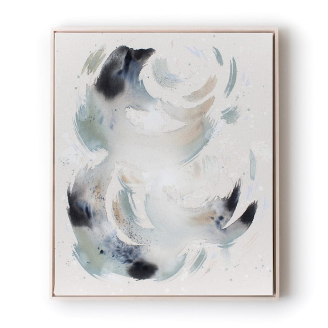 "Quiet Ties" - Original Mixed Media in multicolor by Christa Kimble
