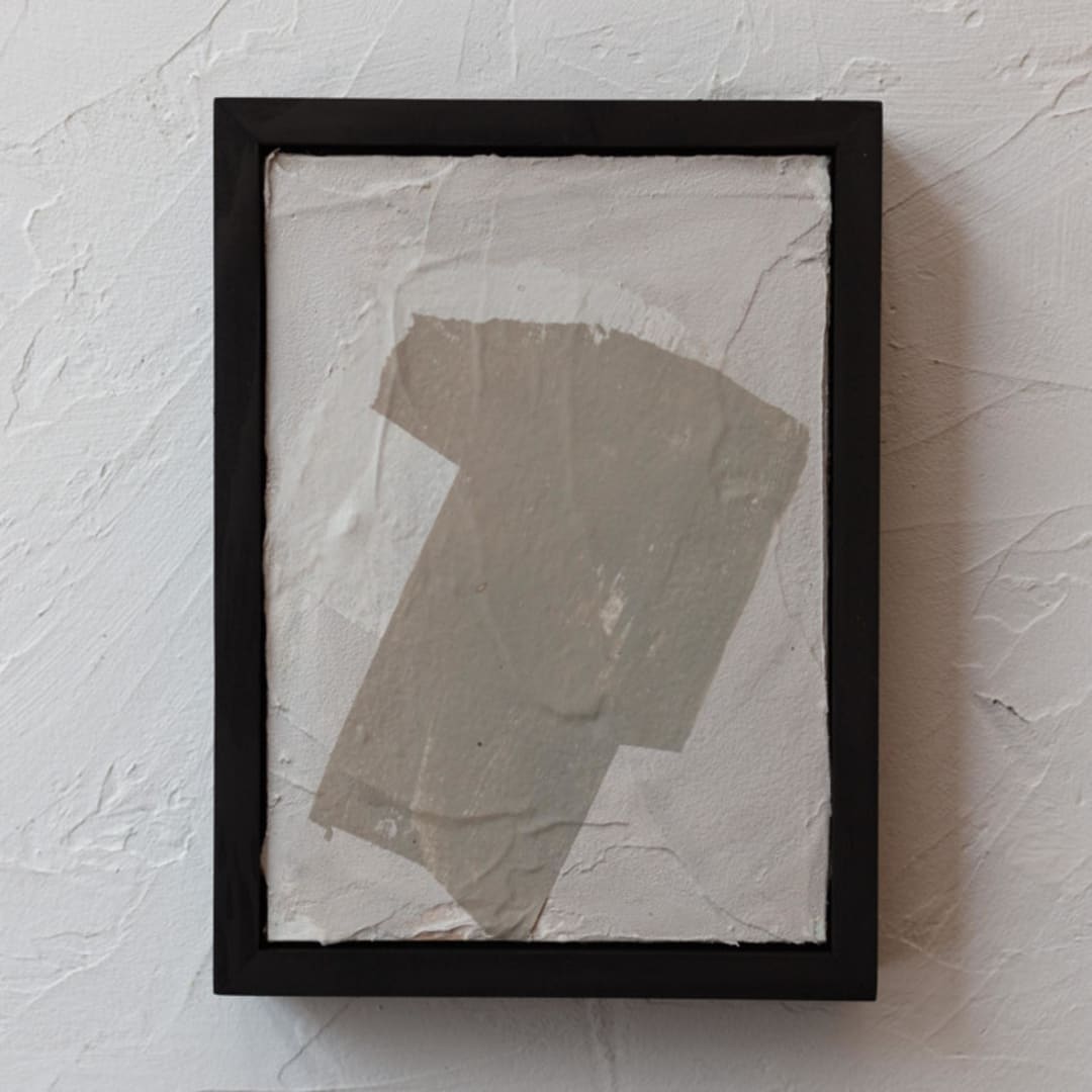 "Adore III" - Original Mixed Media in beige by Jennifer Daily