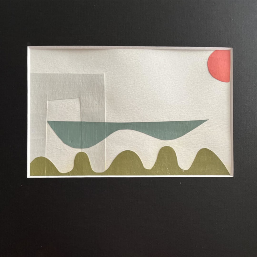 "Bliss" - Original Mixed Media in green by Bethania Lima
