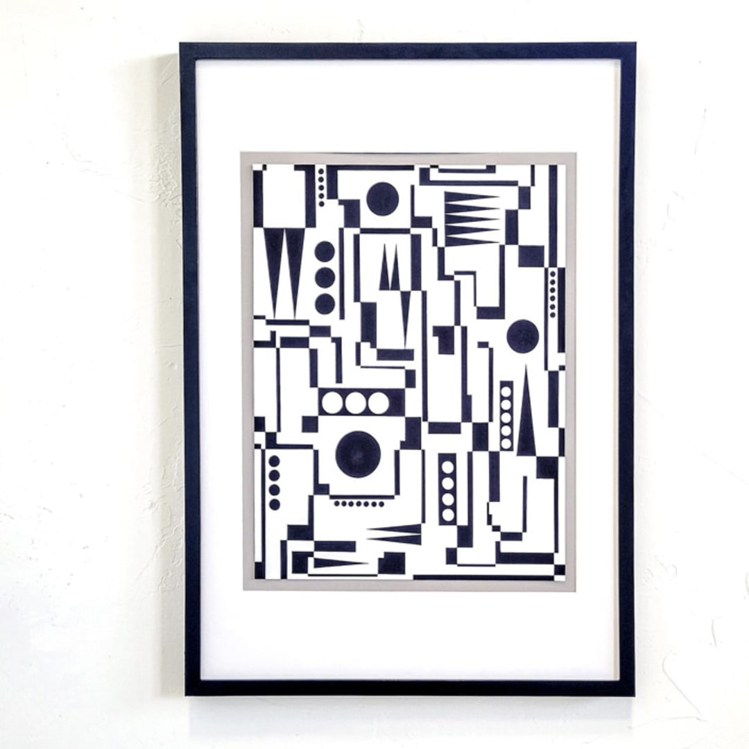 "Thru These Architect's Eyes" - Original Mixed Media in multicolorassorted-colors by Bryn Wears-Fitipaldi