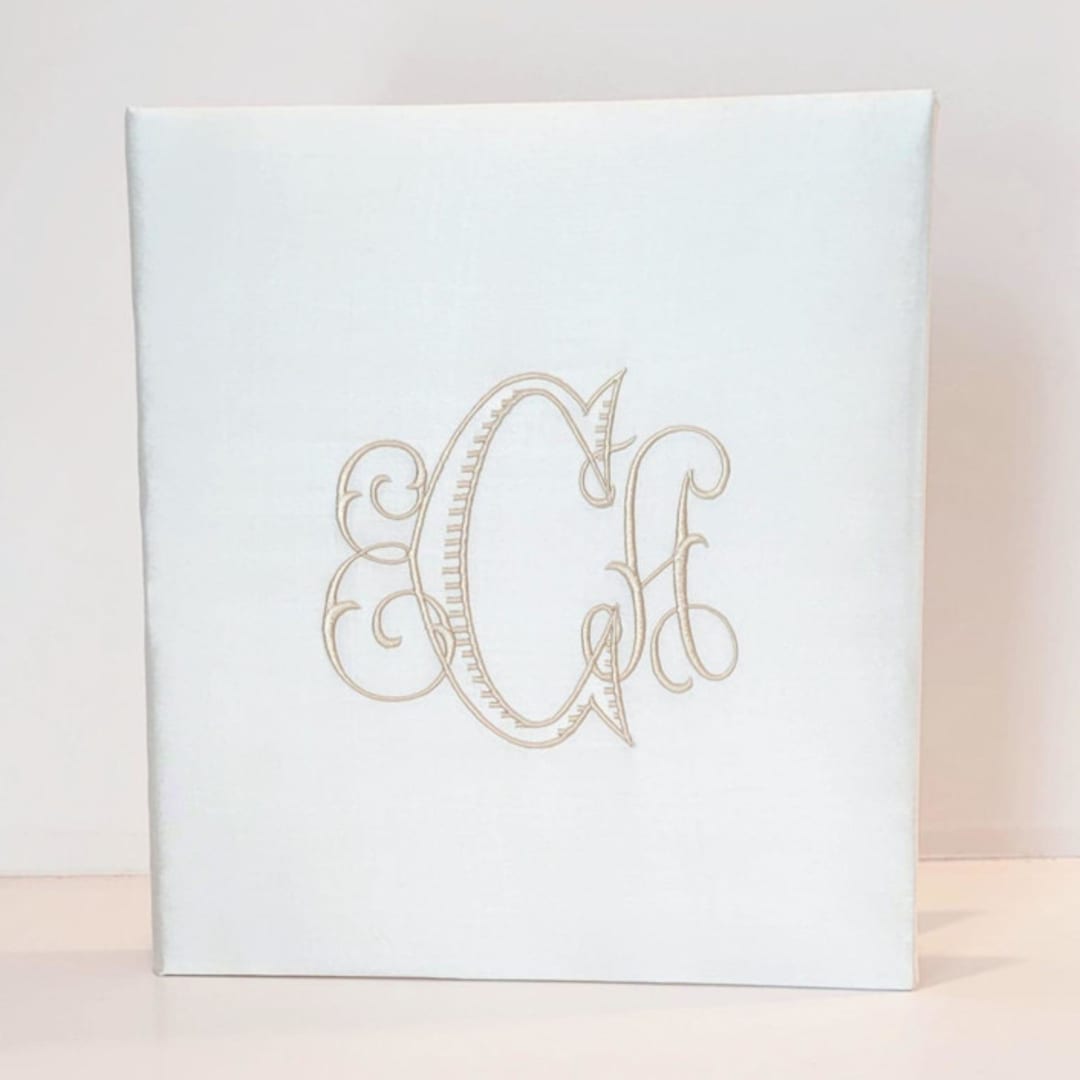 "Wedding Memory Book — Ivory Silk" - Wedding Albums and Scrapbooks in white by Annie May