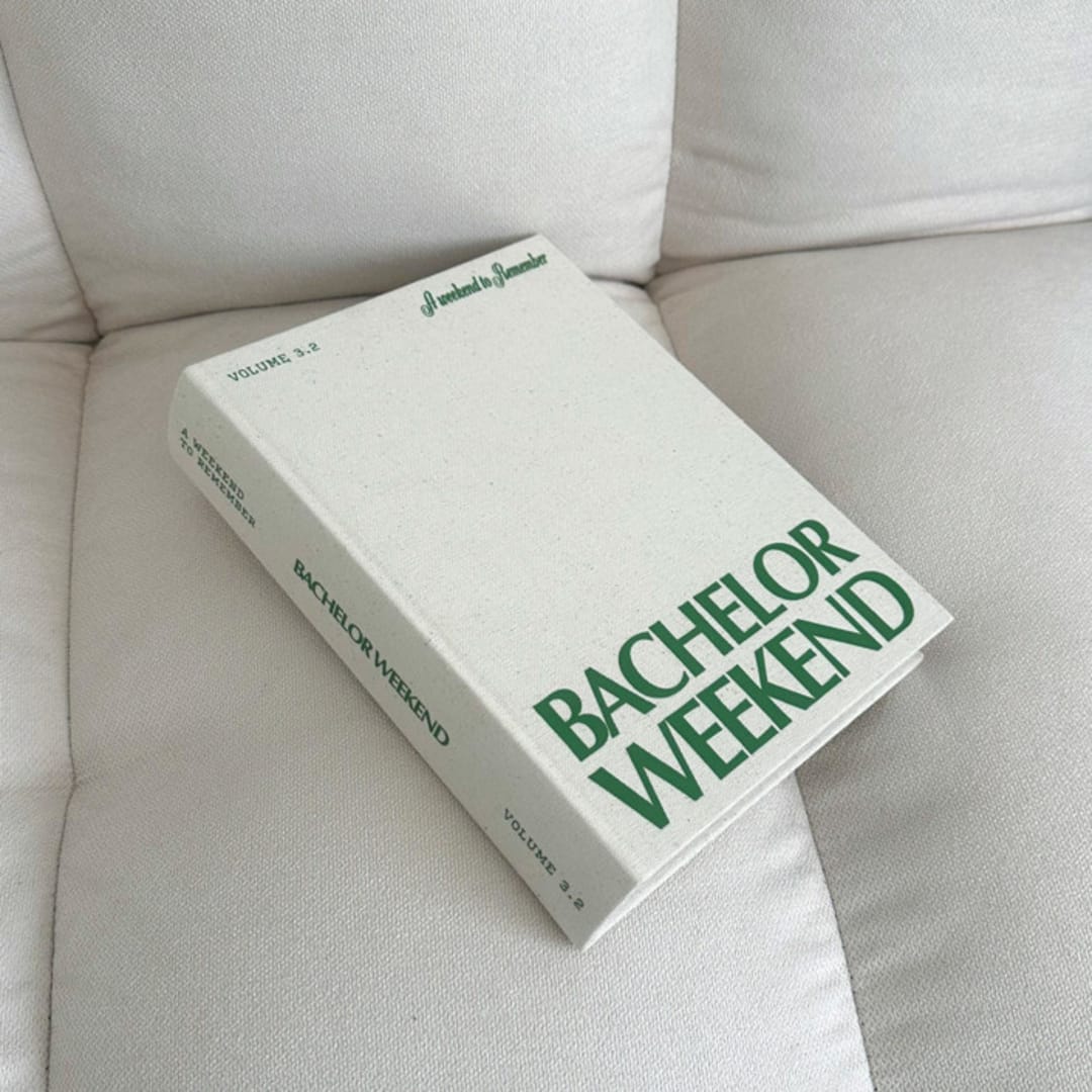 "Bachelor Weekend Photo Album" - Wedding Albums and Scrapbooks in beige by The Ceremony Club