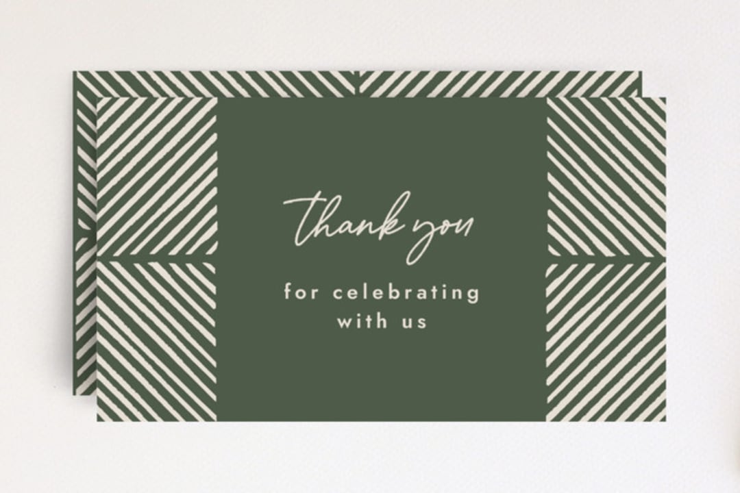 Herringbone Frame Favor Tag