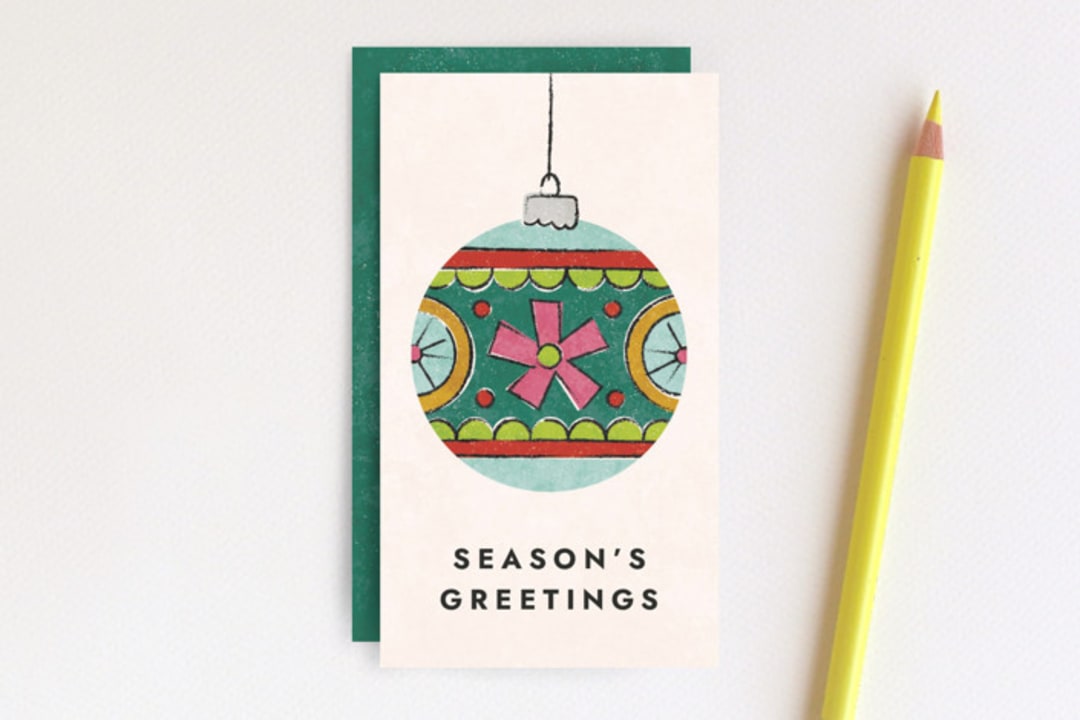 Vintage Ornament Gift Tag