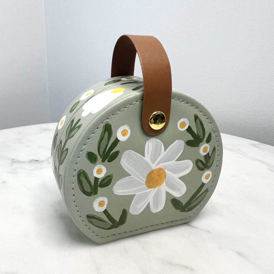 Petal Passports Green Jewelry Travel Case