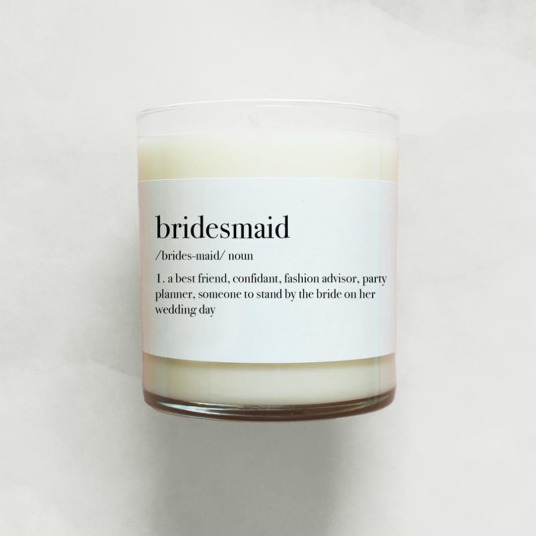 Bridesmaid Definition Soy Candle | 10.5oz Candle
