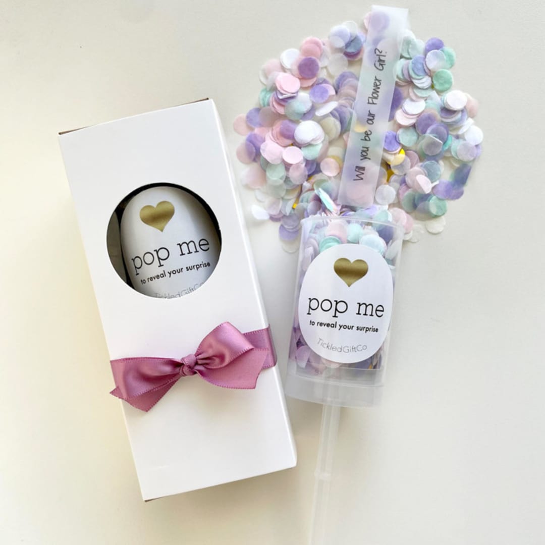 Flower Girl Confetti Popper Proposal - Unicorn