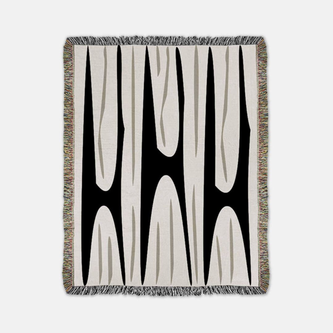 "Gia Throw Blanket" - Blankets and Throws in white by Karbon Market