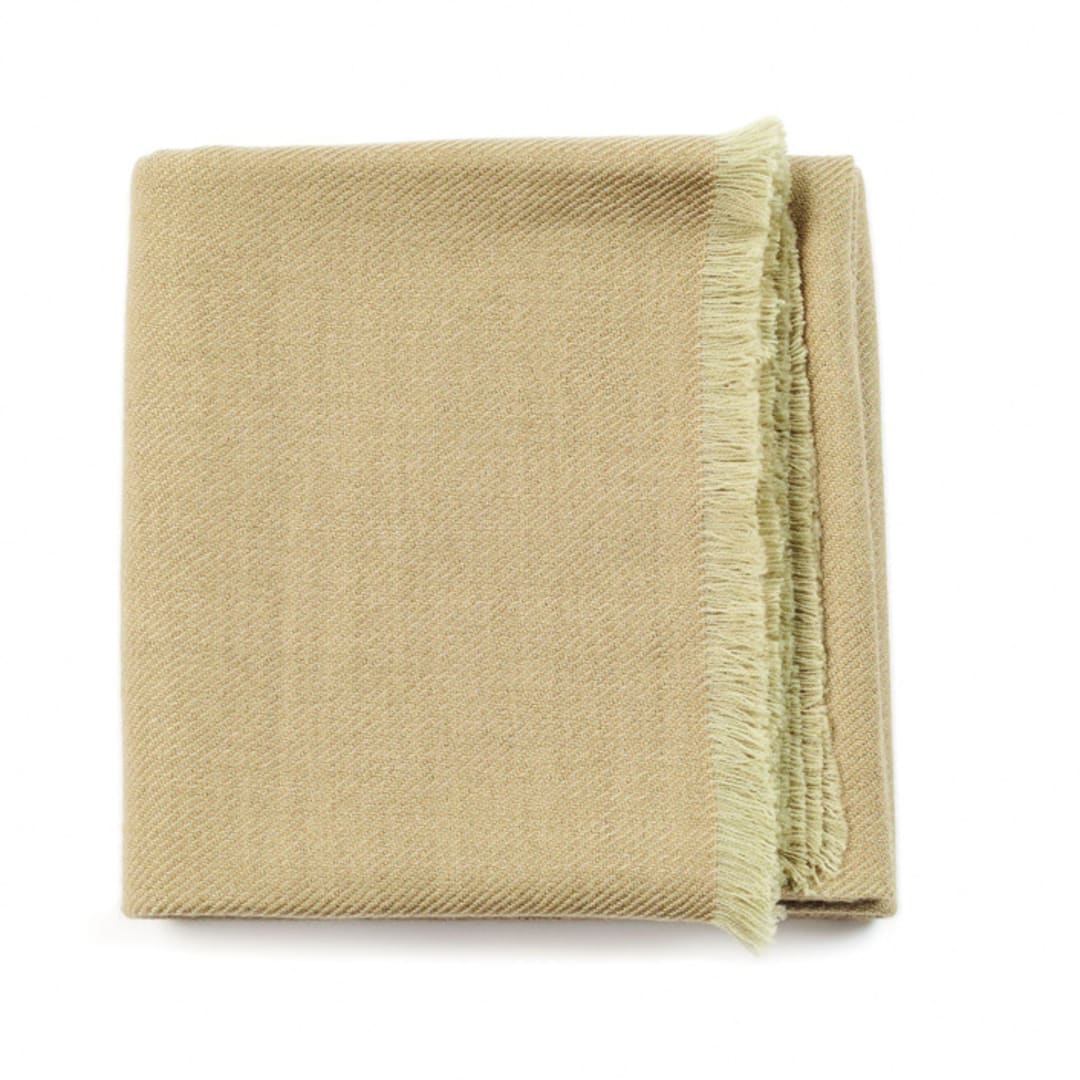 "Haze Throw" - Blankets and Throws in green by Anjali Purohit