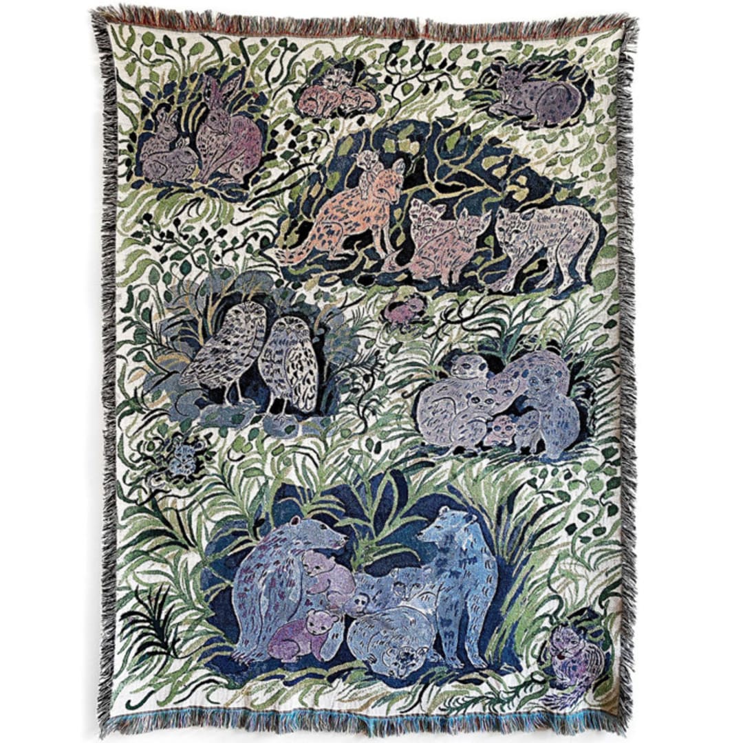 "Burrowers Blanket" - Blankets and Throws in multicolorassorted-colors by Olivia Wendel