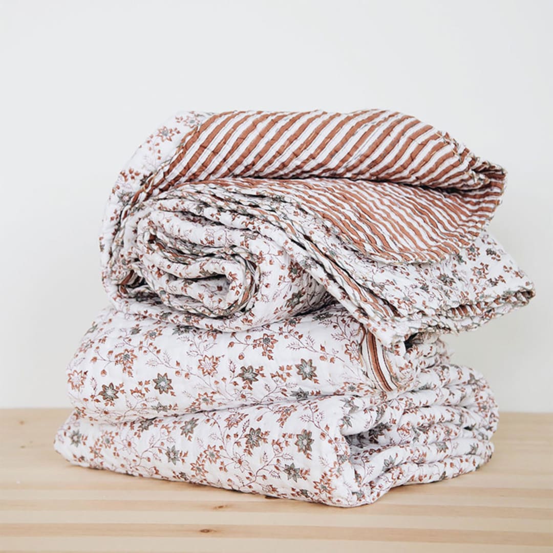 Connected Goods Kantha Quilt No. 0426