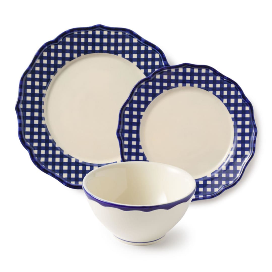 "Beatrix 12 Piece Set with Cereal Bowl" - Dining Bowls in blue by Maison Madison